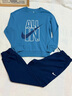 NIKE 3BRAND 耐克男女童衛衣+長(cháng)褲2件套2025冬季兒童加絨保暖套裝 月光藍 【春秋純棉舒適】 160 /80 【建議身高158-170cm】 曬單實(shí)拍圖