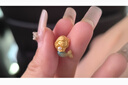 周大生腕美海洋系列黃金珍珠轉(zhuǎn)運(yùn)珠熒光琺瑯美人魚(yú)尾情人節(jié)禮物送女友 美人魚(yú)轉(zhuǎn)運(yùn)珠(不配皮繩和熒光燈)1.1g 曬單實(shí)拍圖