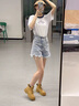 回力女鞋大黃蜂馬丁靴女款2025秋季新款爆款復古英倫風(fēng)大黃靴短靴 大黃靴【四季款】 37 曬單實(shí)拍圖