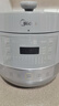 美的（Midea）【國家補貼】0涂層精鋼厚釜電壓力鍋5L雙膽全自動(dòng)智能預約家用煲湯煮飯電飯煲C5856G高壓鍋4-6人 曬單實(shí)拍圖
