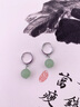 銀瑜 復(fù)古簡約氣質(zhì)輕奢仿和田玉耳環(huán)女國風(fēng)耳墜玉石高級感女神耳環(huán) 新中式復(fù)古風(fēng)耳扣 曬單實(shí)拍圖