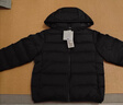 優(yōu)衣庫童裝男童女童高級輕型羽絨連帽外套帽子可拆卸471377 09 黑色 140 曬單實(shí)拍圖