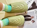 skingcond防水袋與棉拖鞋的男子冬季2025新的防滑厚底運動(dòng)保暖羊毛襯里棉鞋 抹茶綠 36 37 （建議35-36穿） 曬單實(shí)拍圖