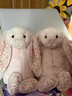 Jellycat花布邦尼兔動(dòng)物毛絨玩偶兔子玩偶兒童禮物娃娃生日新婚禮物 白芮（乳白色）禮盒裝 Medium 曬單實(shí)拍圖