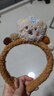 毛絨小熊洗臉發(fā)箍女高顱頂壓發(fā)敷面膜專(zhuān)用頭箍發(fā)飾2024冬季新款 咖色/ 曬單實(shí)拍圖