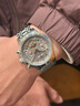 歐利時(shí)（OLEVS）瑞士認證品牌手表男機械表全自動(dòng)男士手表多功能夜光防水男表 銀灰鋼帶|明星同款|定制刻字 曬單實(shí)拍圖