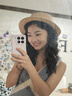 皓娥 法式藍色無袖V領碎花連衣裙子女夏季氣質復古收腰海邊度假長裙 淡紫羅蘭【含拉鏈內襯】 M 曬單實拍圖