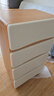 原始原素實(shí)木兒童斗柜奶油風(fēng)現代簡(jiǎn)約4抽櫸木收納儲物床頭柜M5031 曬單實(shí)拍圖