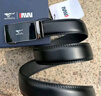 七匹狼皮帶男士真牛皮自動(dòng)扣腰帶時(shí)尚牛皮純中青年褲帶父親節禮物送爸爸 暗格紋款黑色實(shí)用禮盒款【真皮材質(zhì)】 曬單實(shí)拍圖