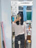 fano studios范洛Fano 秋日時(shí)尚復古紅撞色紅線(xiàn)套結闊腿原牛牛仔褲女2025新款 原牛色 現貨 L 曬單實(shí)拍圖