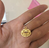 六桂福珠寶黃金吊墜平安如意鎖包足金999.9長(cháng)命鎖送女友送寶寶生日禮物 5.0g 曬單實(shí)拍圖