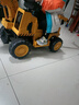 飛鴿兒童電動(dòng)玩具車(chē)挖掘機可坐人可挖土1-3-6歲男女小孩遙控生日禮物 挖掘黃【全電+推把】 曬單實(shí)拍圖