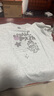 重磅純棉小眾設計感貓咪印花夏季短袖T恤女寬松圓領(lǐng)潮牌美式上衣 白灰色【220g精梳純棉】 S 曬單實(shí)拍圖