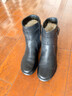 啄木鳥(niǎo)2026冬季新款羊毛女短靴平底真皮馬丁靴大碼女靴加絨春秋單靴靴子 黑色羊毛內里 39 曬單實(shí)拍圖