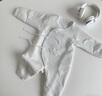 wua·wua新生兒衣服春秋保暖連體衣嬰兒衣服秋冬季夾棉睡衣偏襟護肚0-6月 黃色 66cm （適合3-6月 體重10-15斤） 曬單實拍圖