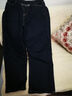 唐獅（TonLion）2025女休閑直筒牛仔褲寬松休閑 藏藍/二批 27  曬單實(shí)拍圖