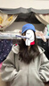 棉致美式復古高領(lǐng)連帽外套女春秋季2025新款寬松運動(dòng)開(kāi)衫衛衣休閑上衣 6119灰色【常規高品質(zhì)38.5】 L 100-120斤 曬單實(shí)拍圖
