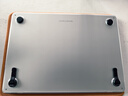 BENWIS蘋果筆記本macbook air保護殼13.6英寸2025款15.3英寸Pro M1/M2/M3/M4自帶支架耐磨防刮超薄磨砂殼 【有支架】磨砂白 【Air】M4版2025年款（13.6寸 曬單實拍圖