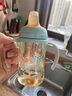 葆氏奶瓶吸管配件適用貝親寬口徑奶瓶帶重力球 納米銀色鴨嘴+吸管嘴 曬單實(shí)拍圖