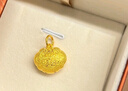 周生生黃金吊墜 足金長(cháng)命鎖寶寶周歲禮物不含項鏈09300P 計價(jià) 3.35克 曬單實(shí)拍圖