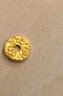 第一福古法黃金吉言金隔片足金999小配件手串隔珠配飾DIY擺件送女友男友 黃金萬(wàn)兩吉言金 約0.9g 不含繩子 曬單實(shí)拍圖