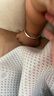 老鳳祥寶寶銀手鐲嬰兒足銀平安鐲子百天新生兒童小孩子周歲滿(mǎn)月生日禮物 平安喜樂(lè )寶寶對鐲 23±1g 曬單實(shí)拍圖