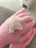 察今ins風(fēng)韓系奶粉星星珊瑚絨手套保暖學(xué)生冬季戶(hù)外騎行手套閨蜜同款 粉色星星手套 曬單實(shí)拍圖