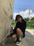 NICEBAD(原WORKSOUT)7A抗菌速干防螨涼感彩色不規則三針五線(xiàn)長(cháng)袖T恤 黑色(現貨) M 曬單實(shí)拍圖