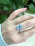 rarebeauty海藍寶石戒指女士手飾品時(shí)尚珠寶首飾品生日禮物送老婆女友 【現貨】 14號 2ct 圣瑪利亞色  18K金海藍寶石戒指. 曬單實(shí)拍圖