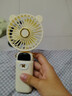 梔臻 手持小風(fēng)扇迷你usb可充電學(xué)生情侶隨身便攜式宿舍辦公室床上手拿小型小電風(fēng)扇電池桌面風(fēng)扇大風(fēng)力 5檔風(fēng)力丨內含香薰片丨智能數顯丨帶底座掛繩 曬單實(shí)拍圖