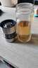 富光茶馬仕抗菌玻璃杯茶水分離男士雙層玻璃泡茶水杯商務(wù)禮品定制杯子 本色310ml 曬單實(shí)拍圖