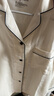 無(wú)印良品（MUJI）女式 無(wú)側縫雙層紗織 睡衣 家居服套裝  粉紅色條紋5A M 曬單實(shí)拍圖