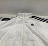 adidas情侶款復(fù)古風(fēng)梭織立領(lǐng)夾克外套男女秋季阿迪達(dá)斯官方三葉草 亮白 M 曬單實拍圖