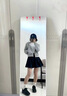 班尼路外套女開衫衛(wèi)衣女裝春秋冬新款休閑顯瘦短款上衣服連帽小個(gè)子女生 灰#純色 【高支柔綿】 M 曬單實(shí)拍圖