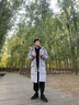 籬人歸羽絨服男女東北極寒款中長(cháng)款過(guò)膝加厚保暖紅色大衣情侶裝冬季外套 灰色男款 2XL 曬單實(shí)拍圖