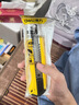 得力（deli） 美工刀大號18mm黑色裁紙刀家用開(kāi)箱刀高碳鋼SK5拆快遞神器多功能拆箱刀 黃色1把裝 曬單實(shí)拍圖
