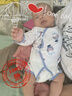 迪士尼嬰兒衣服新生兒夏季薄款連體衣滿(mǎn)月寶寶百天睡衣 屹耳2件 59cm 曬單實(shí)拍圖
