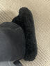 SMFKWoolly黑絲絨毛毛拖鞋S0003B1/F十字花厚底增高百搭外穿秋冬 黑絲絨 37 曬單實(shí)拍圖