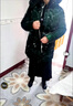 高檔亮面免洗羽絨棉服女中長(cháng)款洋氣新款修身棉襖中年女士棉衣外套 墨綠色 【帽子可脫卸】 2XL 105-120斤 曬單實(shí)拍圖
