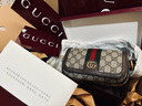 GUCCI古馳Ophidia系列迷你手袋 米色和烏木色 均碼 曬單實(shí)拍圖