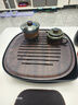 初心黑檀木茶盤(pán)家用實(shí)木茶托盤(pán)茶臺高檔功夫茶盤(pán)儲水式茶杯茶具托盤(pán) 黑檀整木+密胺盤(pán) 曬單實(shí)拍圖