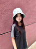 MMOPTOP日系水洗牛仔漁夫帽女韓版素顏遮臉顯臉小盆帽遮陽(yáng)帽子男 曬單實(shí)拍圖