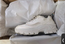 斯凱奇（Skechers）女鞋秋季蜜糕鞋厚底增高老爹鞋時(shí)尚潮流小個(gè)子百搭休閑鞋177223 乳白色/OFWT 38 曬單實(shí)拍圖