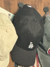 美職棒（MLB）男女復古可調節軟頂運動(dòng)棒球帽休閑遮陽(yáng)鴨舌帽情侶CP77/CP66 黑色LA小標【CP77-07BKS】 均碼 曬單實(shí)拍圖