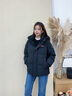 鴨鴨（YAYA）時(shí)空道宇系列羽絨服男女同款冬季新款防風(fēng)保暖短款外套情侶 月光白色 M 【推薦110-130斤】 曬單實(shí)拍圖