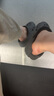 名創(chuàng)優(yōu)品（MINISO）洞洞鞋女男夏季外穿沙灘涼鞋防滑厚底踩屎感包頭涼拖鞋黑色38-39 曬單實拍圖