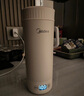 美的（Midea）電熱水杯加熱水壺保溫燒水杯 350ml迷你便攜式旅行出差 智能恒溫 316L不銹鋼無(wú)異味MK-DB35X22 曬單實(shí)拍圖