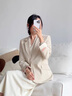 普妮姿新中式國風(fēng)西裝外套女春秋2025秋季新款女裝高級感小個(gè)子西服套裝 單件米白色西裝 L 【建議106-115斤】 曬單實(shí)拍圖