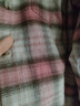 優(yōu)衣庫女裝法蘭絨襯衫/格紋長(cháng)袖襯衣25秋冬新款481173 12 桃紅色 S /155/80A 曬單實(shí)拍圖