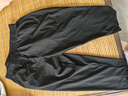 羅蒙（ROMON）休閑褲子夏季男士冰絲速干直筒長(zhǎng)褲薄款運(yùn)動(dòng)褲子男JRY黑色平腳3XL 曬單實(shí)拍圖